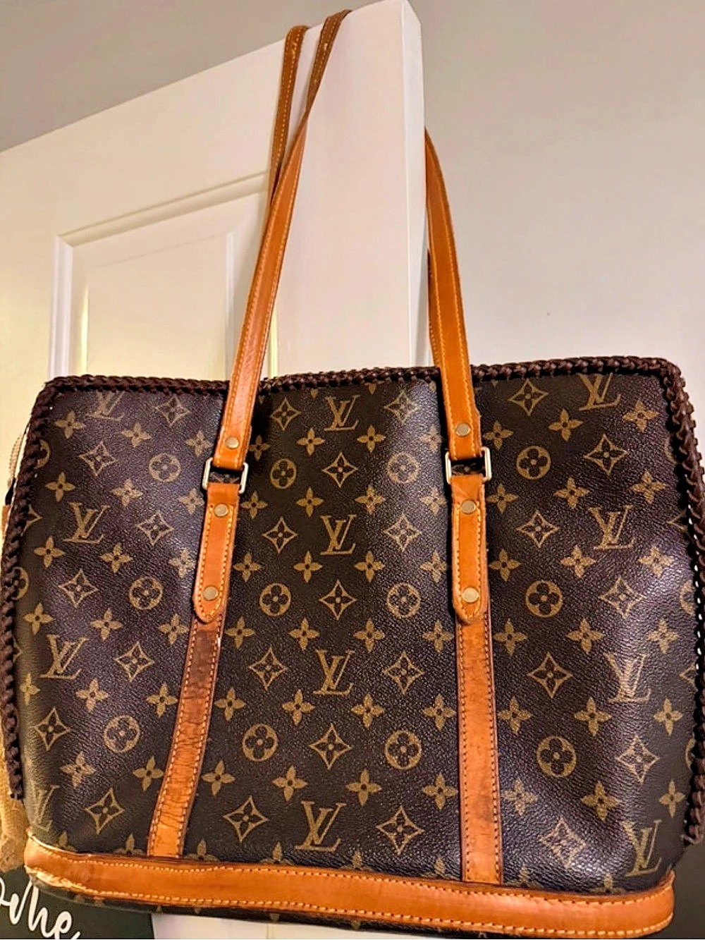 Louis Vuitton Monogram Tote Brown & Tan By Vintage Boho Bags